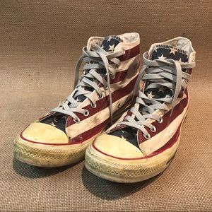 🌟 American Flagged 🇺🇸 All-Star Converses 🌟